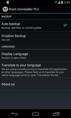 Root Uninstaller android App screenshot 1